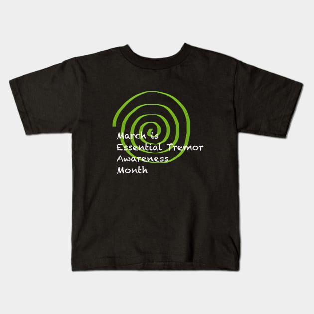 Essential Tremor Awareness Month Kids T-Shirt by MINNESOTAgirl